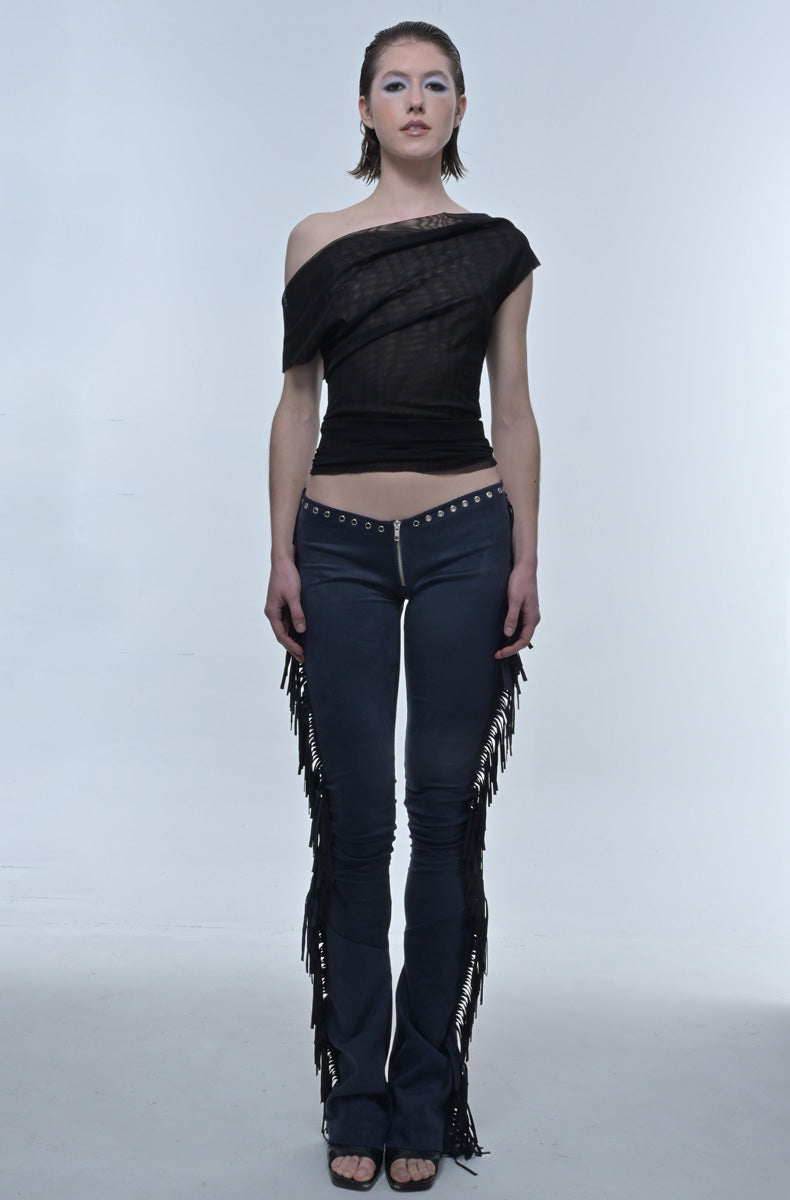 Fringe V Cut Pants